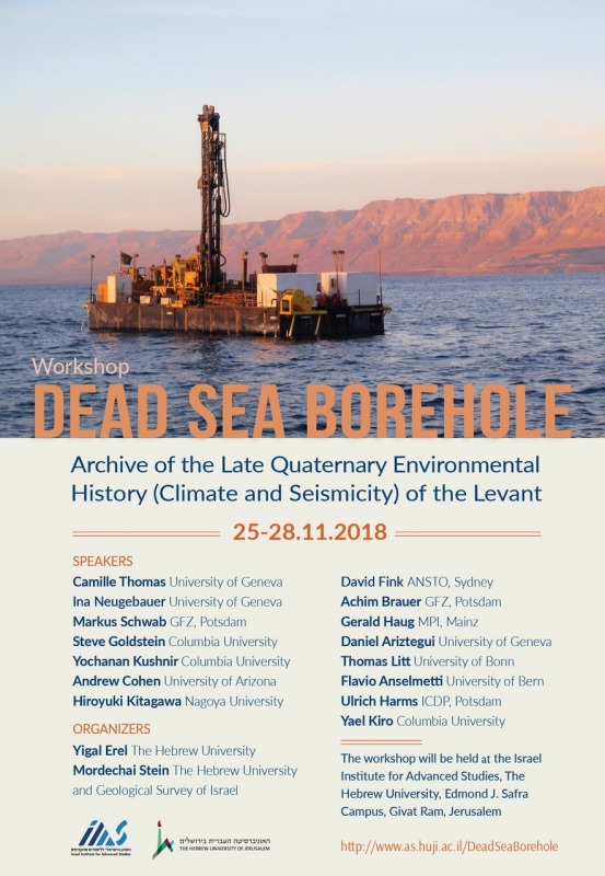 dead sea borehole poster 2018