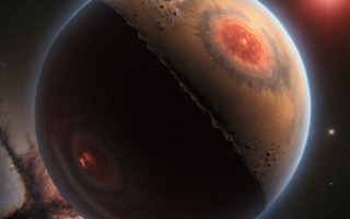 AI-generated illustration of Proxima Centauri b